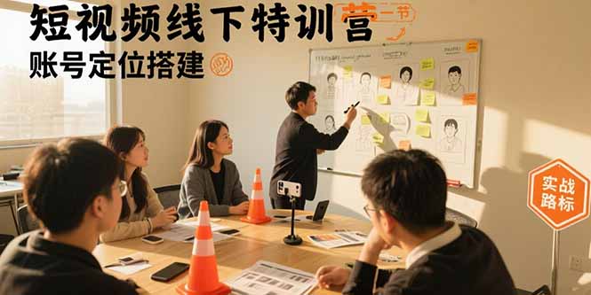 短视频特训营:账号定位、拍摄剪辑、流量入口与变现实战-网赚项目资源库
