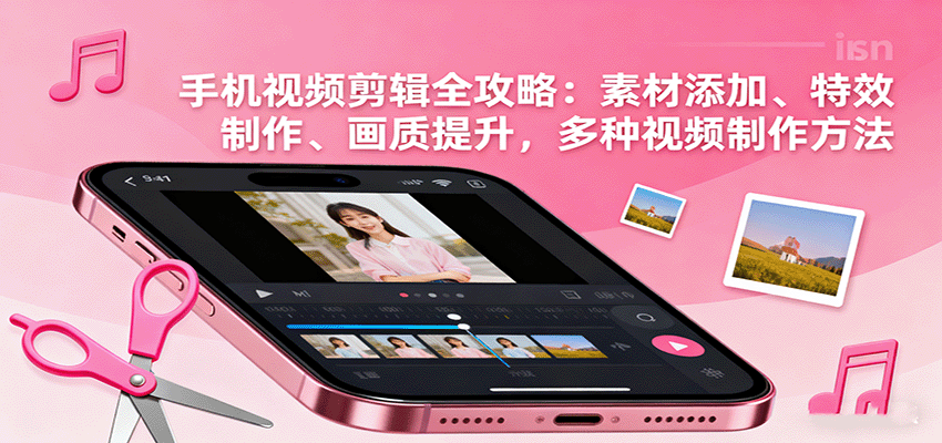 手机视频剪辑全攻略：素材添加、特效制作、画质提升，多种视频制作方法-网赚项目资源库