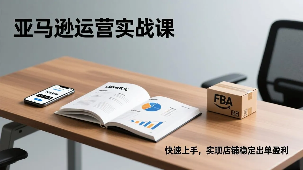 亚马逊运营实战课程：Listing优化、Vine秒杀、FBA发货，快速上手，实现店铺稳定出单盈利-网赚项目资源库