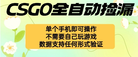 手机操作自动挂G捡漏，新手小白轻松月入1W+【揭秘】-网赚项目资源库
