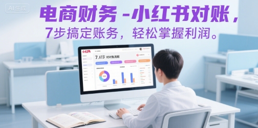 电商财务：小红书对账指南，7步轻松掌握利润-网赚项目资源库