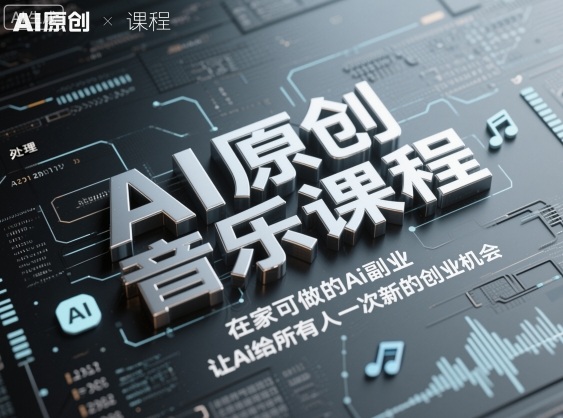 AI原创音乐课程:在家创业,开启AI副业新机遇-网赚项目资源库