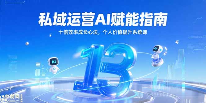 私域运营AI赋能指南：十倍效率成长心法，个人价值提升系统课程-网赚项目资源库