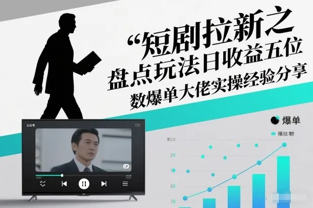 揭秘短剧拉新日收益五位数爆单：大佬实操经验分享-网赚项目资源库