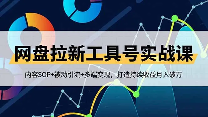 网盘拉新工具实战课：内容SOP+被动引流+多端变现，月入破万-网赚项目资源库