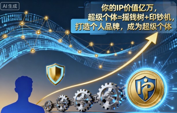 打造个人品牌，成为超级个体：亿万IP价值解析-网赚项目资源库