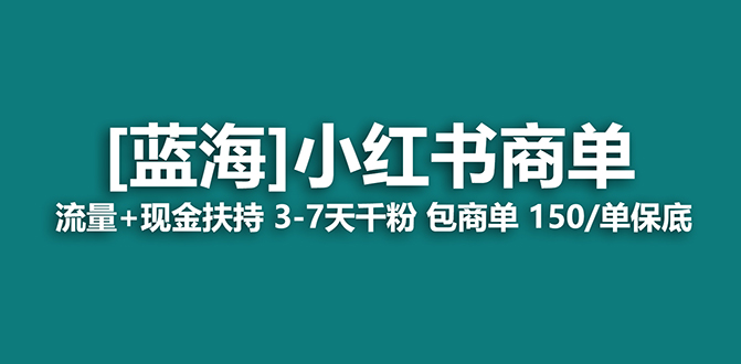 【蓝海项目】小红书商单7天变现，日入500+保姆级教程-网赚项目资源库