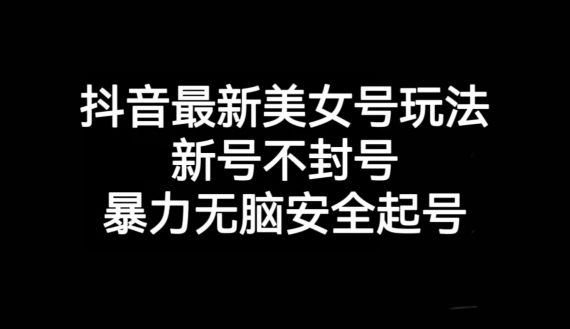 抖音新号起号技巧：不封号、无脑暴力起号【揭秘】-网赚项目资源库