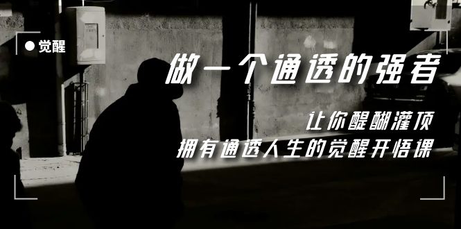 （7696期）觉醒：成为通透强者，掌握人生智慧-网赚项目资源库