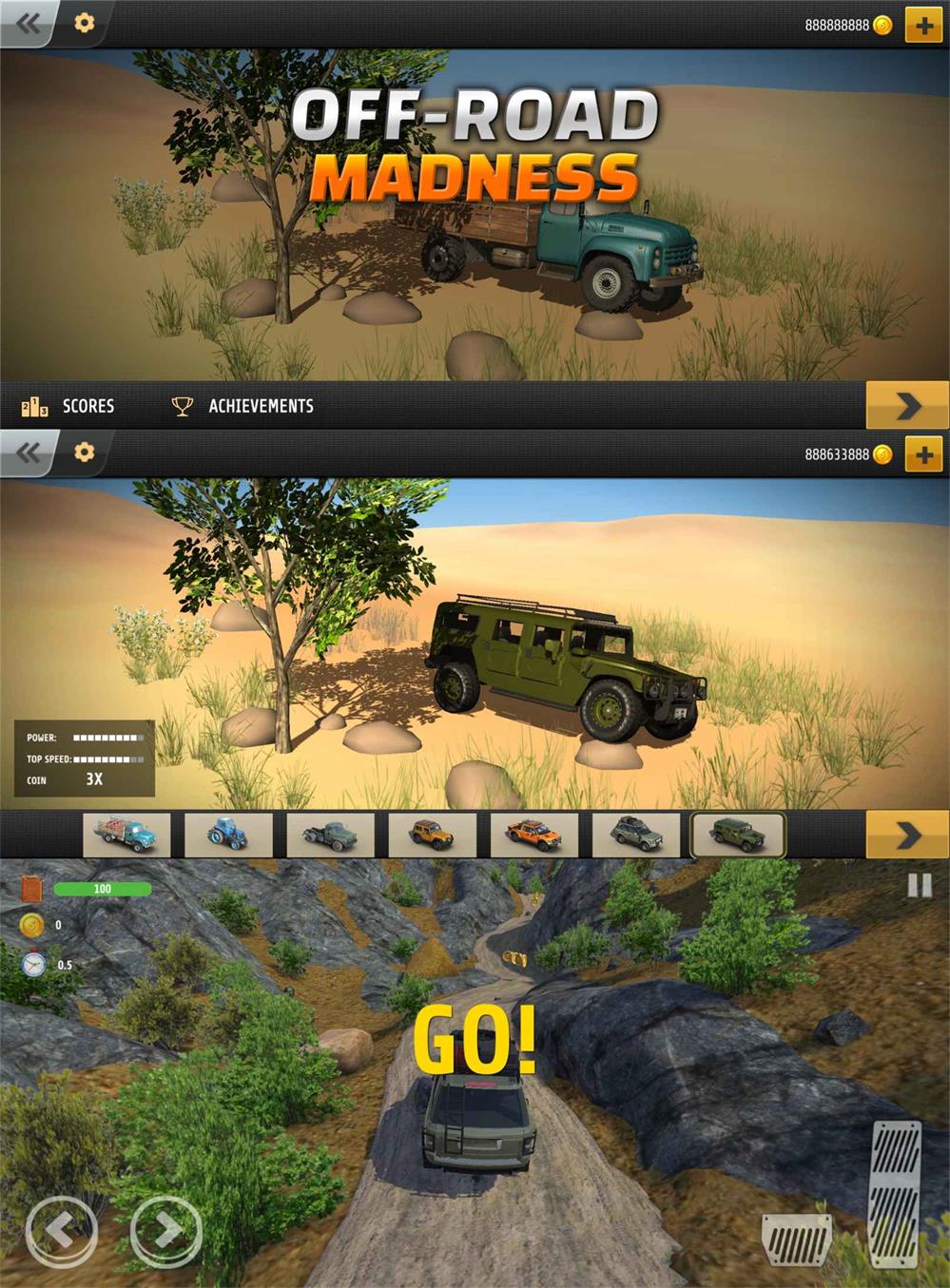 驾驶模拟类游戏：疯狂越野体验-网赚项目资源库