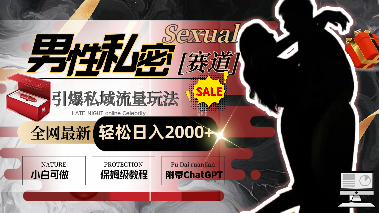 全网最新男性私密赛道玩法，轻松日入2000+-网赚项目资源库