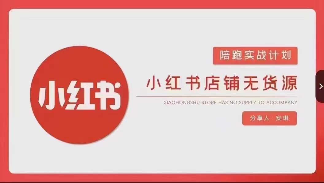 安琪小红书店铺无货源运营全流程-网赚项目资源库
