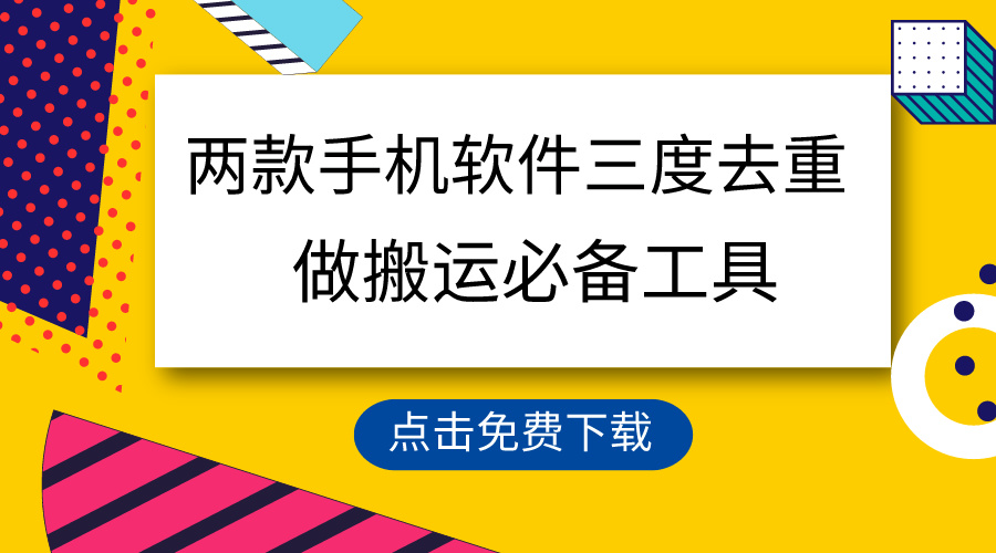 '高效去重软件，100%原创保障，一键搬运无违规风险'-网赚项目资源库