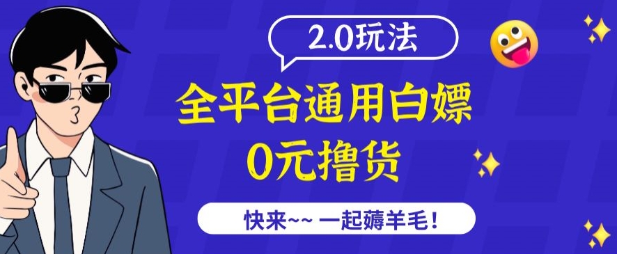 揭秘：2980元全平台通用白嫖项目2.0玩法-网赚项目资源库