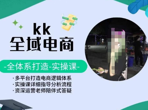 KK全域电商实操课：构建多平台电商体系-网赚项目资源库