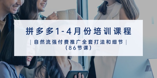 拼多多1-4月培训课程：自然流量与付费推广全攻略（86节精讲）-网赚项目资源库