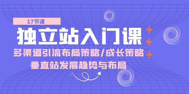 独立站入门指南:多渠道引流与成长策略,垂直站点发展趋势解析-网赚项目资源库