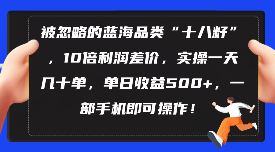 揭秘“十八籽”蓝海市场，日赚500+的暴利策略-网赚项目资源库