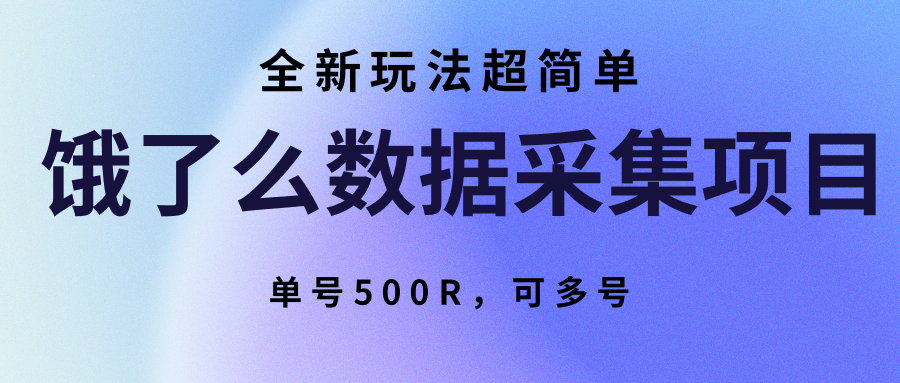 饿了么数据采集项目：简单高效，单号500R，多号操作指南-网赚项目资源库