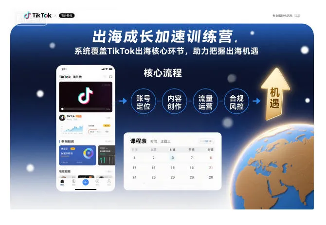 出海成长加速训练营：系统覆盖TikTok出海核心环节，助力把握出海机遇(更新)-网赚项目资源库