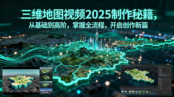 2025年三维地图视频制作全流程秘籍：从基础到高阶，开启创作新篇-网赚项目资源库