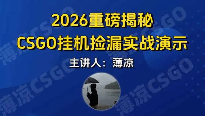 CSGO游戏挂机赚钱新方法，手机操作日入300+，快速验证-网赚项目资源库