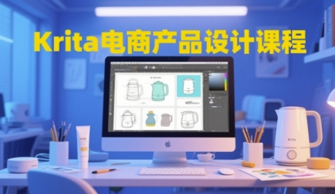 Krita电商产品设计课程：掌握工具使用到创意落地的全链路设计能力-网赚项目资源库
