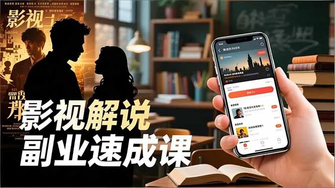 Tk影视解说副业速成课：软件安装、全流程实操、爆款预设，新手两周变现-网赚项目资源库