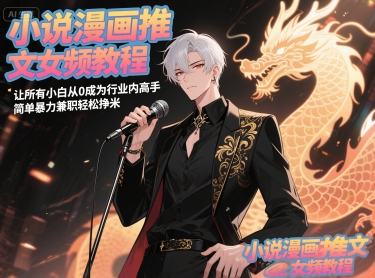 《女频小说漫画教程：小白变高手，轻松兼职赚钱》-网赚项目资源库