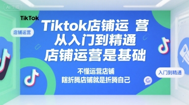 Tiktok店铺运营指南：从入门到精通，掌握运营技巧避免盲目操作-网赚项目资源库
