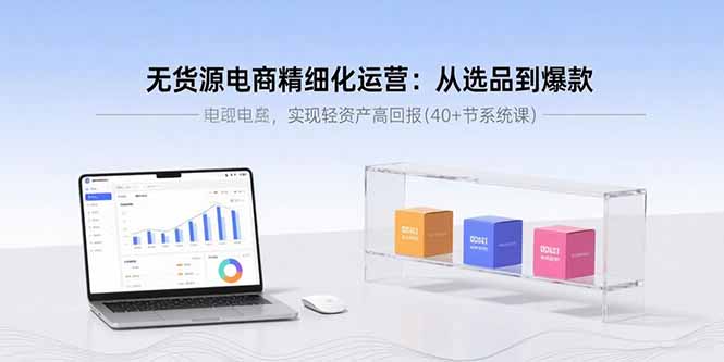 无货源电商精细化运营:40+节系统课,从选品到爆款实现高回报-网赚项目资源库