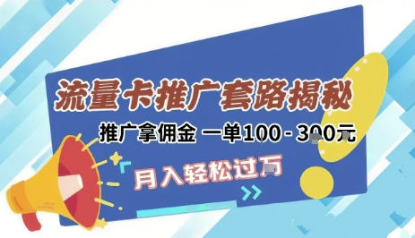 2025年1500元流量卡项目新策略，新手友好，日入3张+-网赚项目资源库