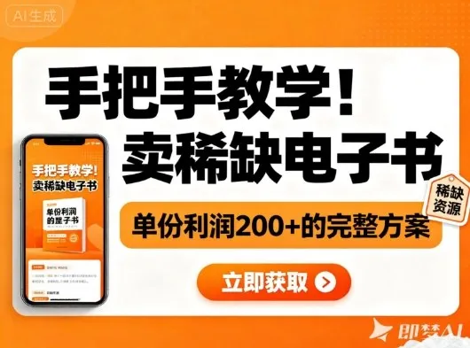 小红书电子书销售秘籍：单份利润2张+的盈利方案-网赚项目资源库