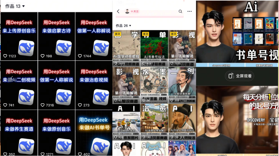 'Deep Seek项目解析：25年4月新玩法，卡通数字人日引200+创业粉，十分钟一条高效内容策略'-网赚项目资源库