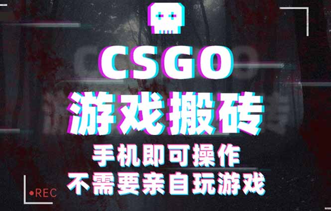 CSGO游戏挂机捡漏，单日扫货500+，年底小高峰上车可吃肉，手机操作轻松赚钱-网赚项目资源库