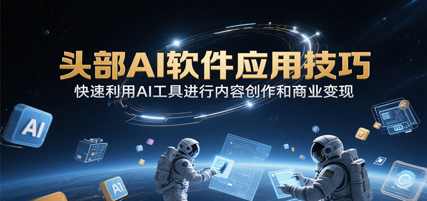 AI软件应用技巧：高效内容创作与商业变现-网赚项目资源库