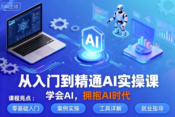 AI实操入门到精通：掌握AI技术，迎接AI时代-网赚项目资源库