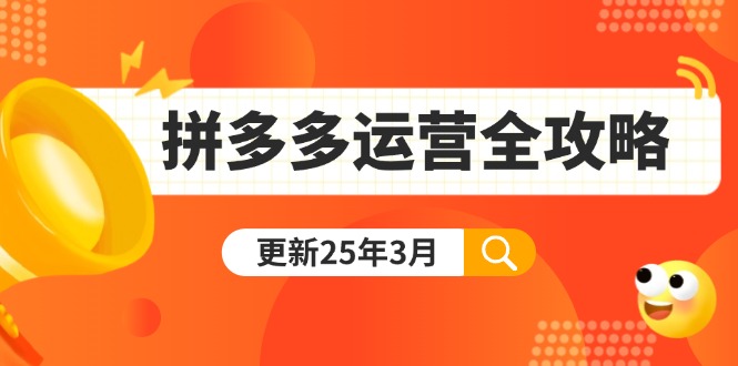 拼多多运营全攻略：从0到日销千单，爆款打造与付费推广技巧-网赚项目资源库