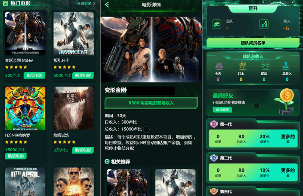 Flickiri Fun海外电影投资理财源码 影视理财类正规平台源码-网赚项目资源库