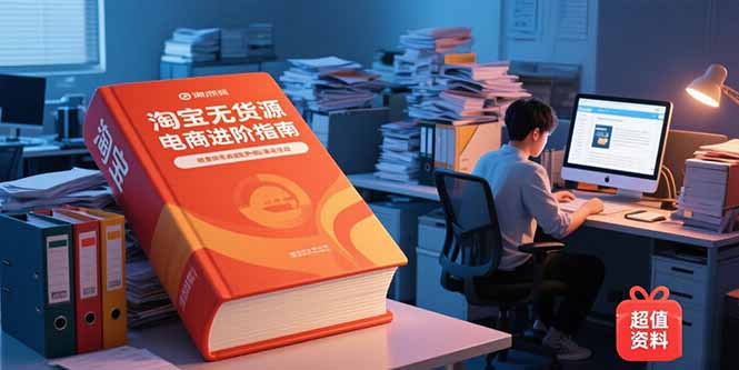 淘宝无货源电商进阶指南：新人至蓝海选品，全套课程与资料-网赚项目资源库