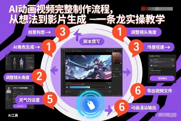 AI动画视频制作全流程：从创意到成品的一站式实操教程-网赚项目资源库