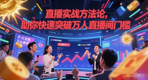 直播实战技巧：快速突破万人直播间门槛-网赚项目资源库