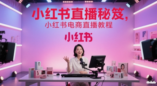 小红书直播技巧与电商教程-网赚项目资源库