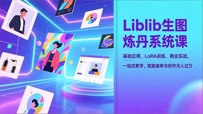 Liblib生图炼丹系统课程：基础应用、LoRA训练、商业实战，一站式教学，助力月入过万-网赚项目资源库