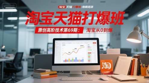 淘宝天猫高阶技术第69期：从0到爆的打爆班秘籍-网赚项目资源库