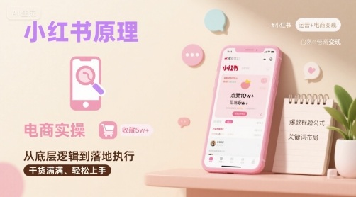 小红书电商操作指南:原理与实操流程详解-网赚项目资源库