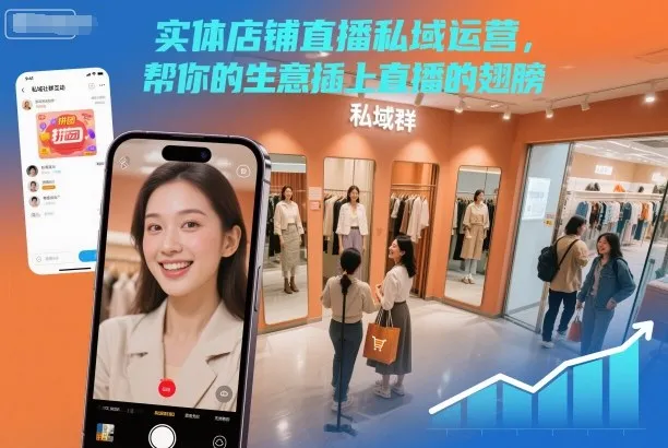 实体店铺直播私域运营，助力生意增长-网赚项目资源库