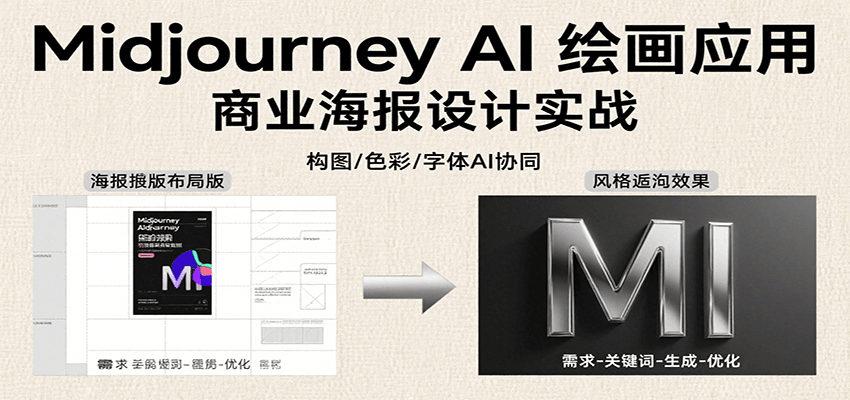 Midjourney AI绘画应用：关键词指令、漫画头像制作、海报设计、3D人物生成详解-网赚项目资源库