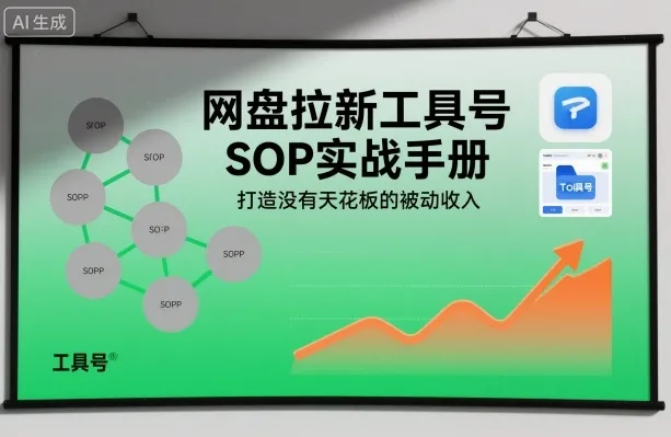 网盘拉新工具号SOP实战手册：打造被动收入的无上限策略-网赚项目资源库