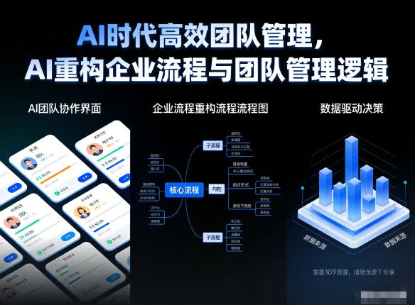 AI时代下高效团队管理：AI重塑企业流程与团队管理逻辑-网赚项目资源库